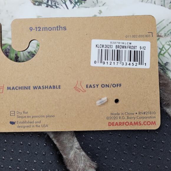 Dearforms Baby Bear Brown Frost Slippers size 9-12 months - Picture 9 of 11